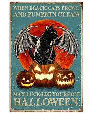 When black cats Halloween 11x17 Poster front