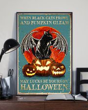 When black cats Halloween 11x17 Poster lifestyle-poster-2