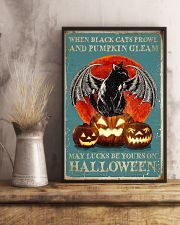 When black cats Halloween 11x17 Poster lifestyle-poster-3