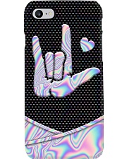 Metallic item with hologram background Phone Case i-phone-8-case