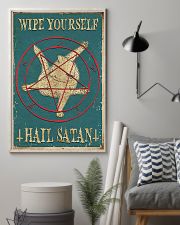 Wipe Yourself Hail Satan 11x17 Poster lifestyle-poster-1