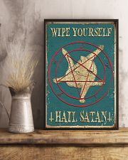 Wipe Yourself Hail Satan 11x17 Poster lifestyle-poster-3