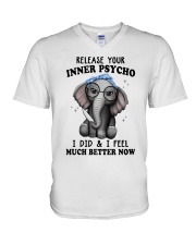 Inner psycho V-Neck T-Shirt tile