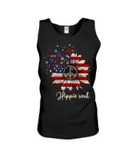 American flag sunflower Independence day Unisex Tank tile