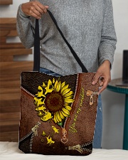 You are my sunshine Leather pattern print All-over Tote aos-all-over-tote-lifestyle-front-10
