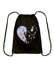 Hologram heart Drawstring Bag tile