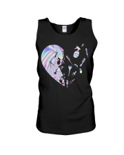 Hologram heart Unisex Tank tile