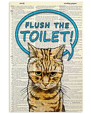 Flush the toilet 11x17 Poster front