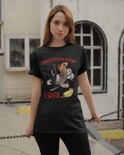Easily distracted by cats Classic T-Shirt apparel-classic-tshirt-lifestyle-19