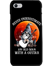 Never underestimate an old man Phone Case tile