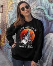 Never underestimate an old man Crewneck Sweatshirt lifestyle-unisex-sweatshirt-front-3