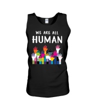 We are all human Unisex Tank tile
