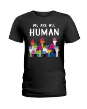 We are all human Ladies T-Shirt tile