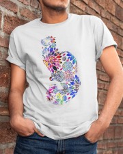 Floral Cat Classic T-Shirt apparel-classic-tshirt-lifestyle-26