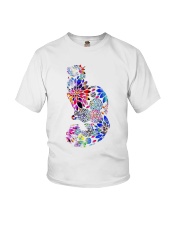 Floral Cat Youth T-Shirt tile