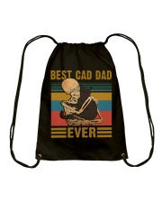 Best cat dad ever Drawstring Bag tile