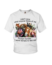 I don't care Youth T-Shirt tile