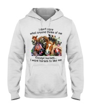 I don't care Hooded Sweatshirt tile