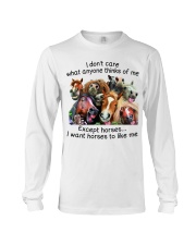 I don't care Long Sleeve Tee tile