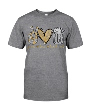 Peace Love Trash cat Classic T-Shirt front