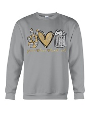 Peace Love Trash cat Crewneck Sweatshirt tile