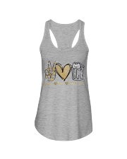 Peace Love Trash cat Ladies Flowy Tank tile