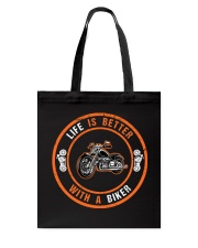 Life is better with a biker Tote Bag tile