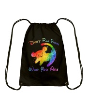 Don't Run From Who You Are Drawstring Bag tile