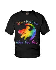 Don't Run From Who You Are Youth T-Shirt tile