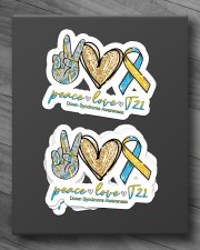 Peace Love T21 Sticker - 4 pack (Horizontal) aos-sticker-4-pack-horizontal-lifestyle-front-10