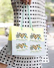 Peace Love T21 Sticker - 4 pack (Horizontal) aos-sticker-4-pack-horizontal-lifestyle-front-24