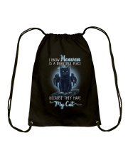 I know heaven is a beautiful place Drawstring Bag tile