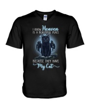 I know heaven is a beautiful place V-Neck T-Shirt tile
