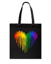 Dripping pride heart Tote Bag tile