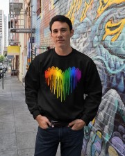 Dripping pride heart Crewneck Sweatshirt lifestyle-unisex-sweatshirt-front-2