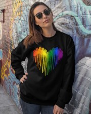 Dripping pride heart Crewneck Sweatshirt lifestyle-unisex-sweatshirt-front-3