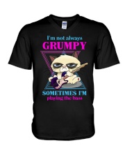 I'm not always grumpy V-Neck T-Shirt tile