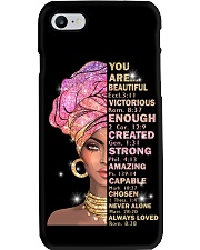God says you are Phone Case tile
