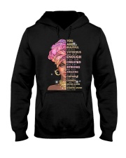 God says you are Hooded Sweatshirt tile