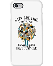 Cat are like potato chips Phone Case tile