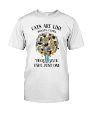 Cat are like potato chips Classic T-Shirt front