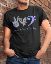 Peace love low key Classic T-Shirt apparel-classic-tshirt-lifestyle-26