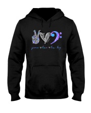 Peace love low key Hooded Sweatshirt tile