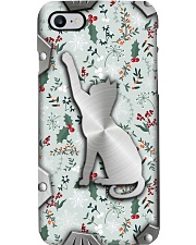 Meowy Christmas Metal Pattern Print Phone Case i-phone-8-case