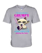 I'm not always grumpy V-Neck T-Shirt tile