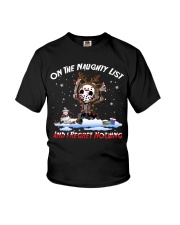 On The Naughty List And Regret Nothing Youth T-Shirt tile