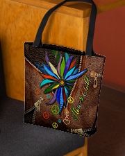 Flower Child Leather Pattern Print All-over Tote aos-all-over-tote-lifestyle-front-02