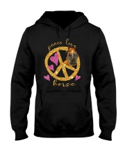 Peace love horse Hooded Sweatshirt tile