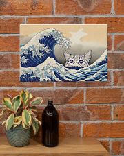 Great Wave Cat 17x11 Poster poster-landscape-17x11-lifestyle-23