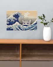 Great Wave Cat 17x11 Poster poster-landscape-17x11-lifestyle-24